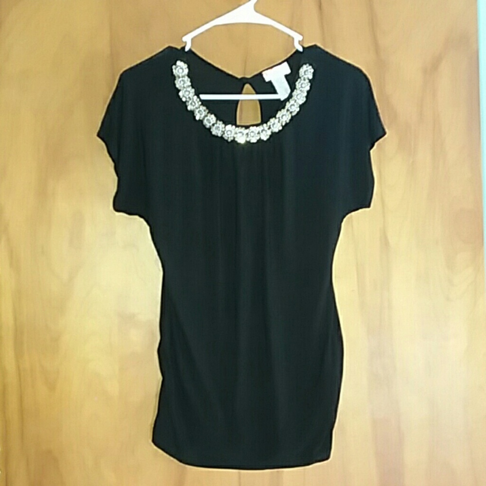 Tovia Black Maternity Shirt